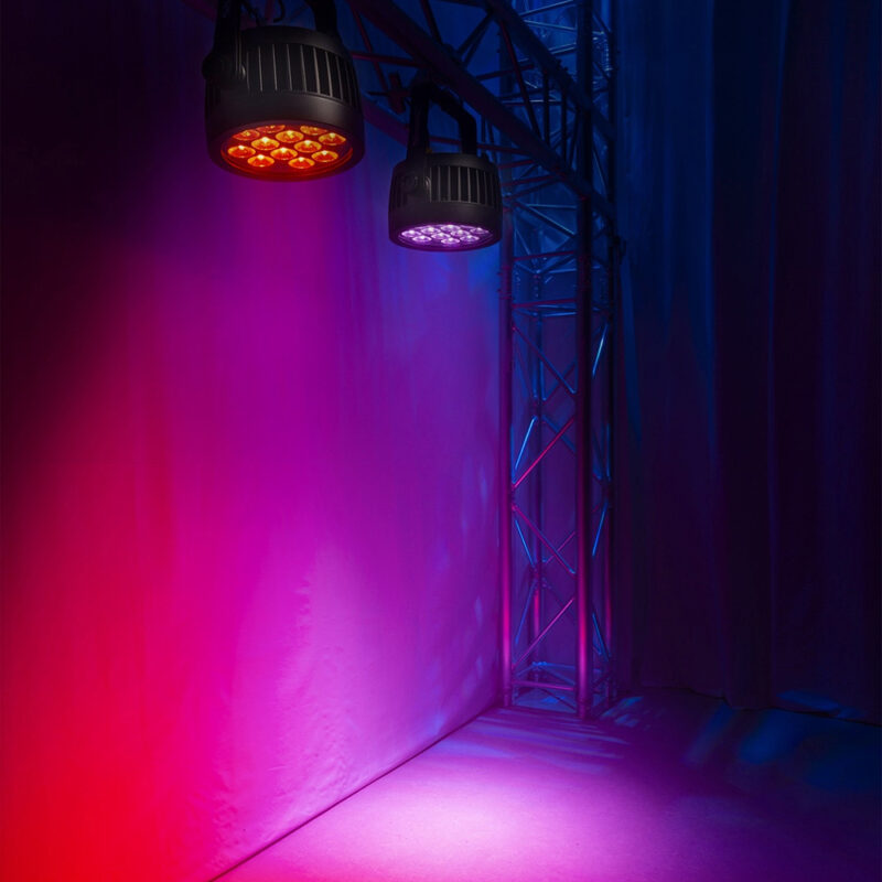 2x BeamZ PRO BWA534 Weatherproof LED Par Can Light – IP65 – 12x15W