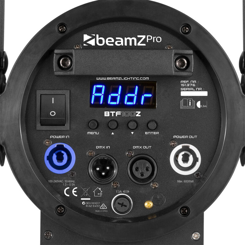 2x BeamZ Professional BTF100Z COB LED Fresnel Theatre Spot Light – White