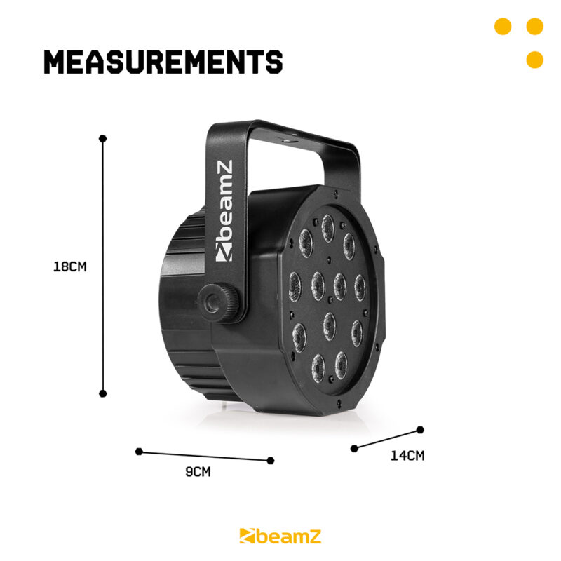 4x BeamZ SlimPar37 LED Par Can Light Package with Floor Stands
