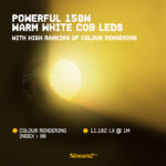 4x BeamZ Pro COB150WW COB LED Par Can – 150W Warm White