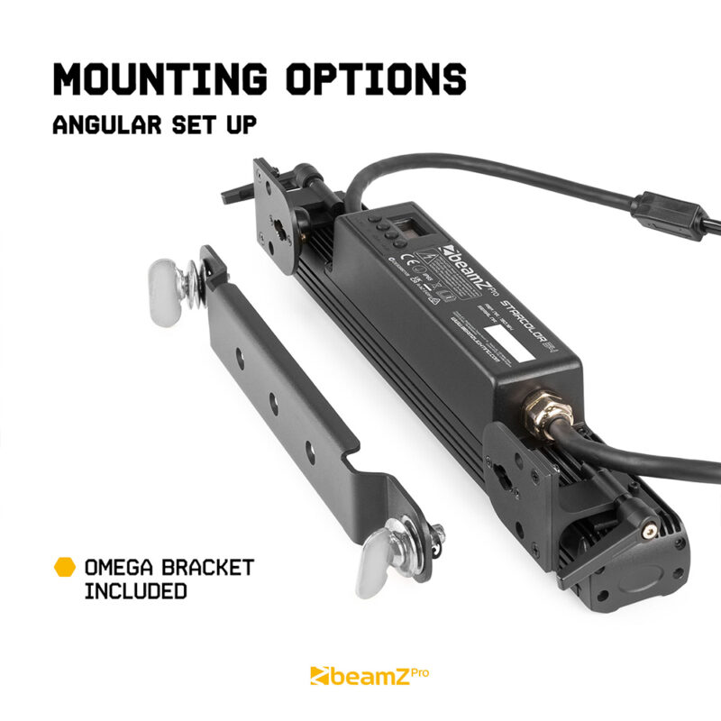 4x BeamZ Starcolor54 Architectural LED Light Bar with DMX Wall Controller