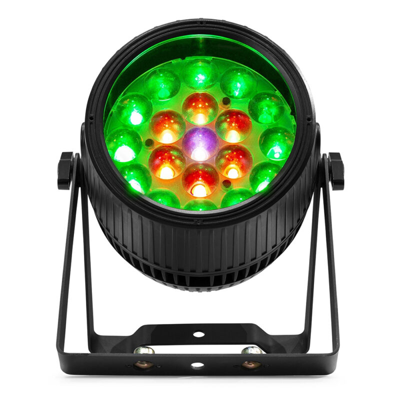 2x BeamZ Pro BWA550Z Outdoor Weatherproof Par Can with Zoom – 19x 15W