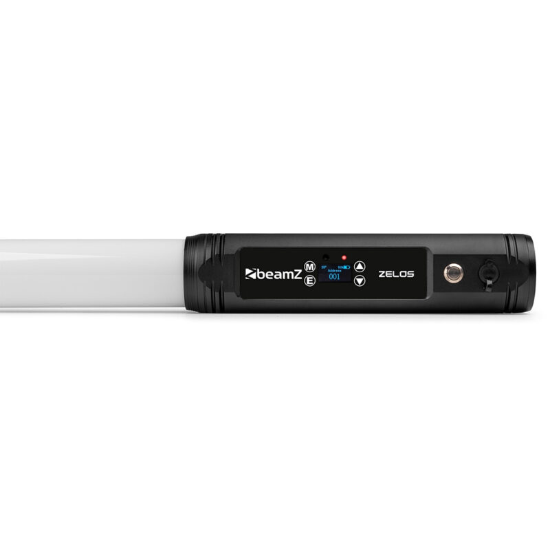 8x BeamZ Zelos Outdoor Battery Powered LED Tube Light Bar with Case