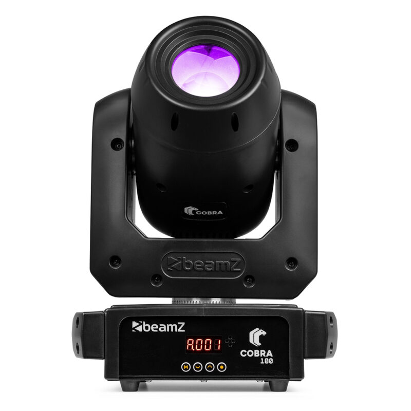 2x BeamZ Cobra 100 LED Moving Head Spot with Prism