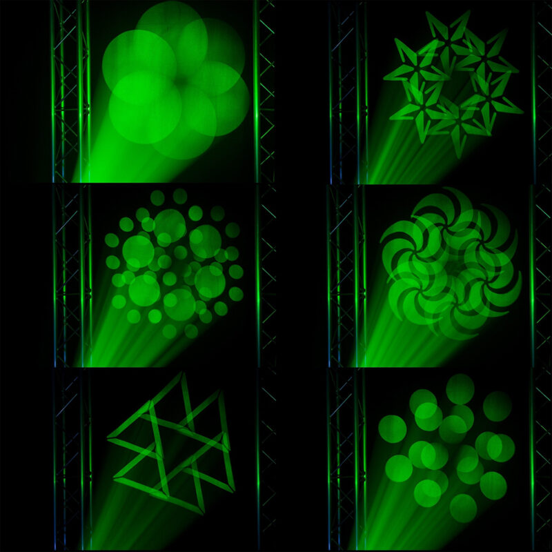 4x BeamZ Cobra 100 LED Moving Head Spot with Prism with Flight Case