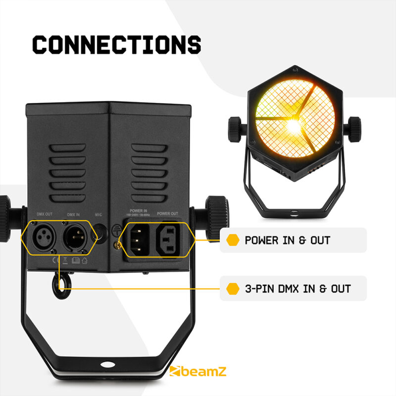 BeamZ RB40 Retro COB LED Par Can – 40W RGBW