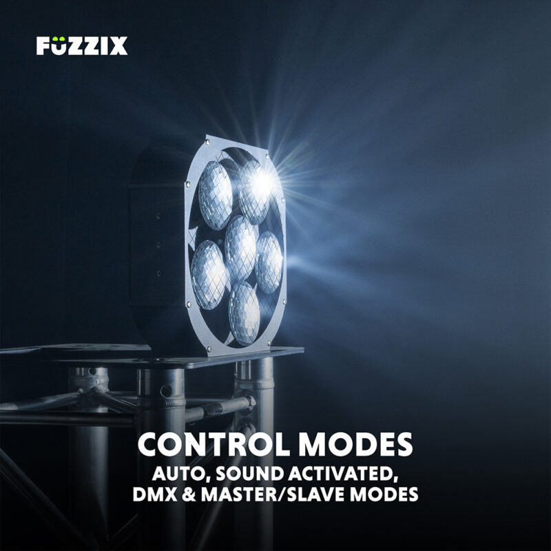 Fuzzix MBR60 LED Mirror Ball Panel Beam Reflector with PS12W Pin Spot