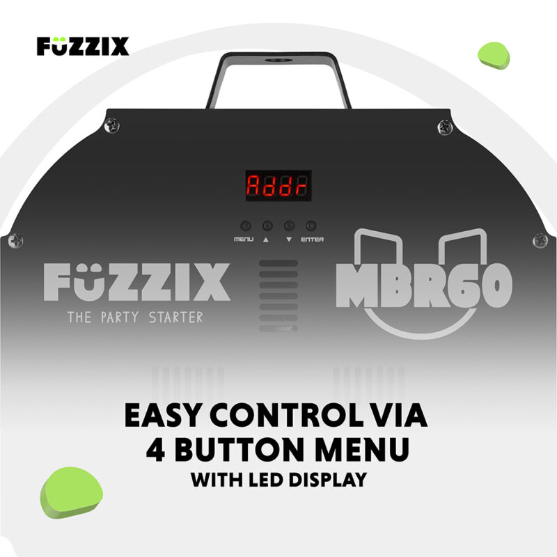 Fuzzix MBR60 LED Mirror Ball Panel Beam Reflector with PS12W Pin Spot