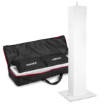 2x BeamZ Cobra 100 LED Moving Head Spot Package with DJ Podiums