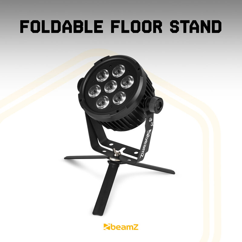 4x COB50 BeamZ COB50 COB LED Par Can Light with DMX with Floor Stands