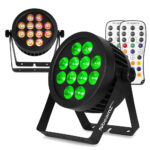 2x BeamZ PRO BWA534 Weatherproof LED Par Can Light – IP65 – 12x15W