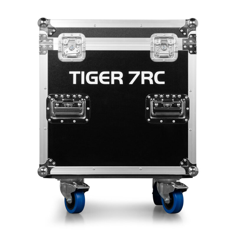 2x BeamZ Pro Tiger 7RC Moving Head Beam with Flight Case – 230W HID Lamp