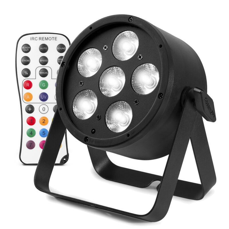 BeamZ Pro BAC324 Aluminium LED Par Can Light – 60W RGBWA-UV
