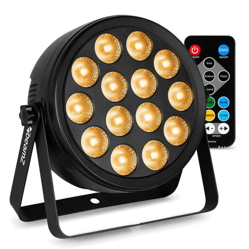 BeamZ BCC165 LED Flat Par Can Wash Light – 56W RGBAW-UV