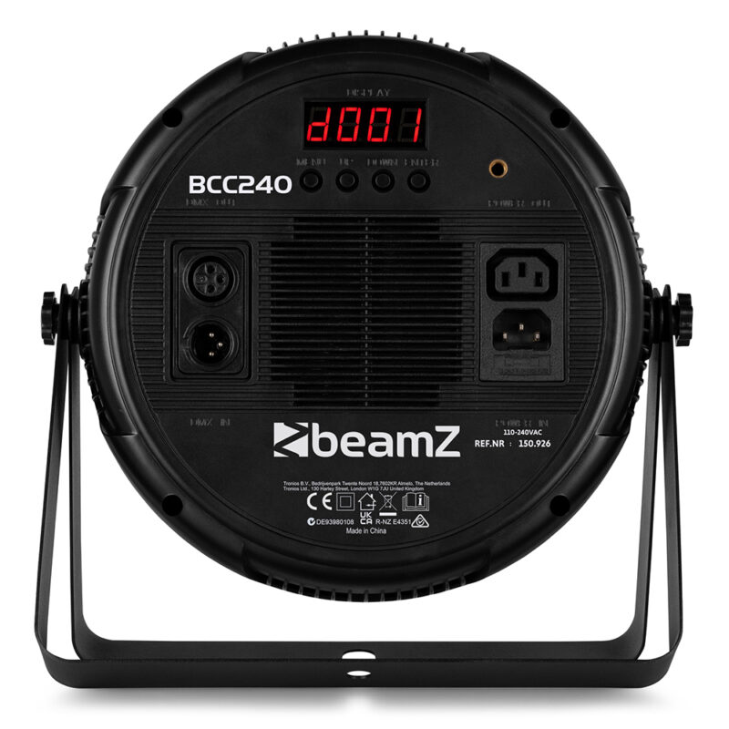 BeamZ BCC240 LED Flat Par Can Wash Light – 108W RGBW