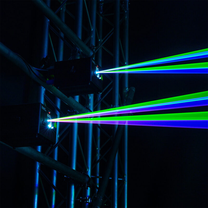 BeamZ Phoenix 3000 Analog Animation Laser Projector – 3W Full-Colour RGB