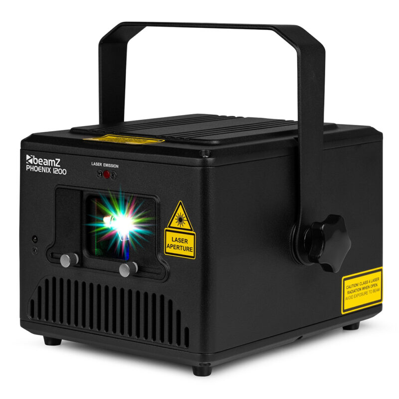 BeamZ Phoenix 1200 Analog Animation Laser Projector – 1W Full-Colour RGB