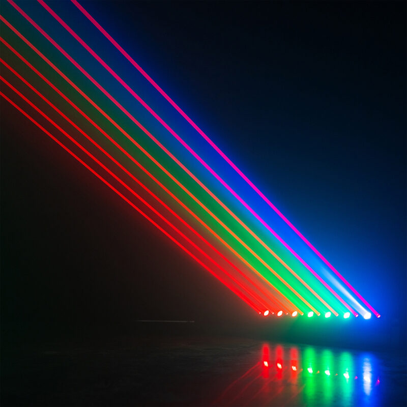 BeamZ Hyaden LED Moving Light Bar with 7x LED and 8x Laser Beams