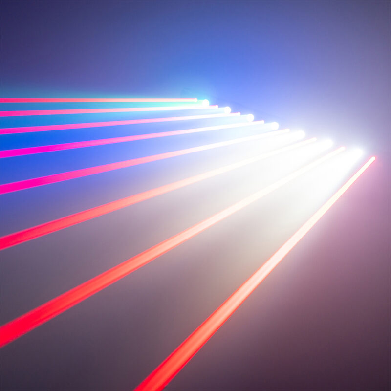 BeamZ Hyaden LED Moving Light Bar with 7x LED and 8x Laser Beams