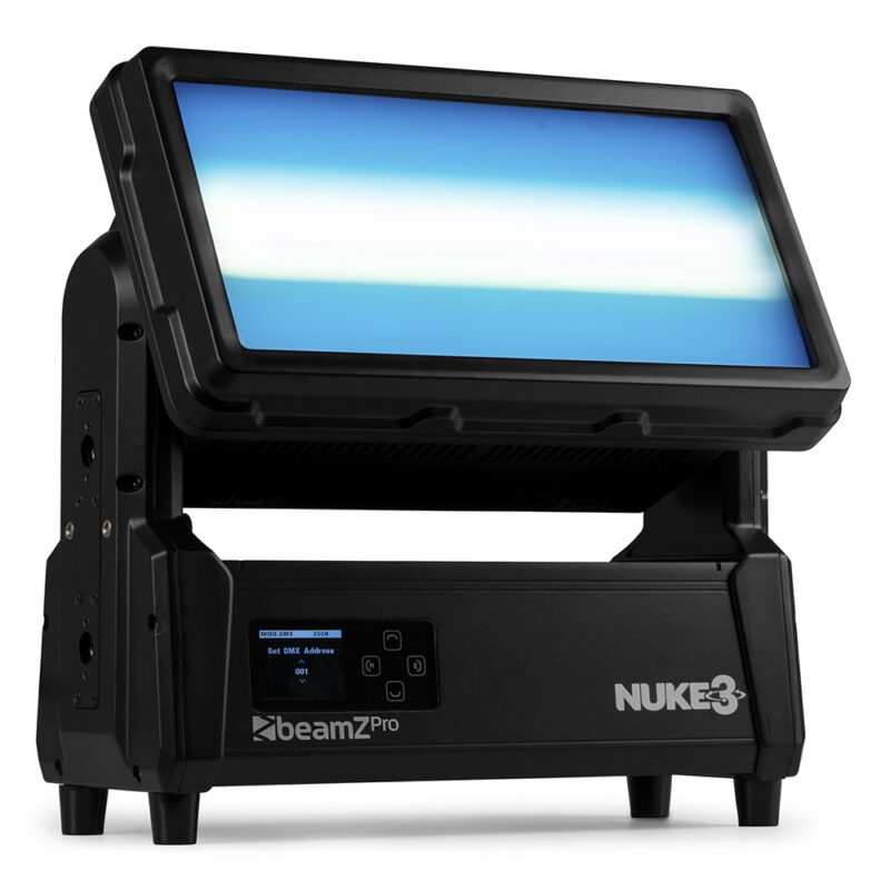 BeamZ Pro NUKE3 Motorized Twin Strobe/Wash Outdoor Architectural Light – 900W