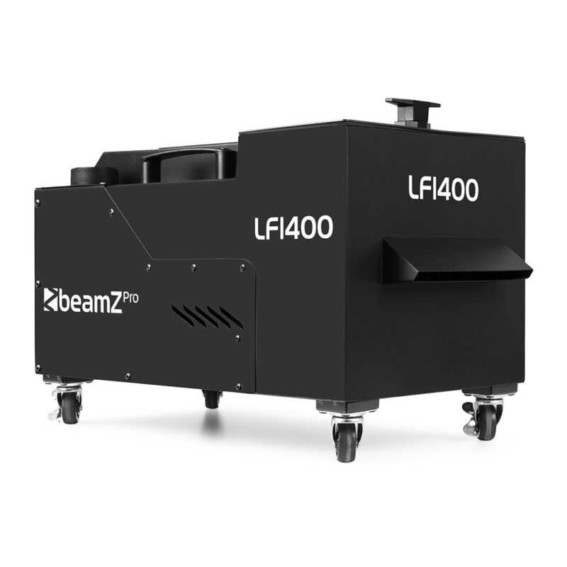 BeamZ Pro LF1400 Low Fog Machine with Ultrasonic Agitator & 5L Green Fluid