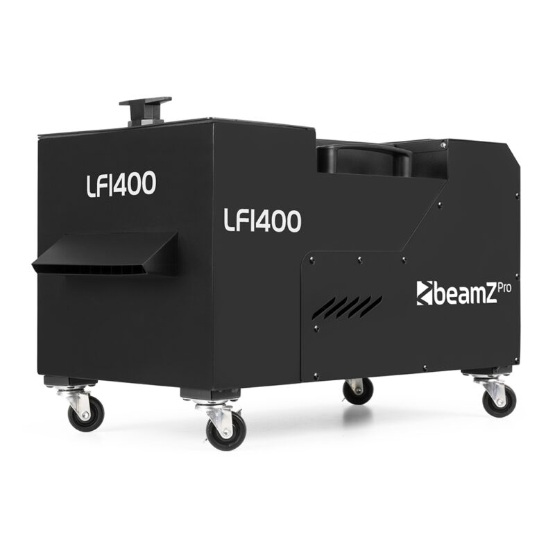 BeamZ Pro LF1400 Low Fog Machine with Ultrasonic Agitator & 5L Green Fluid