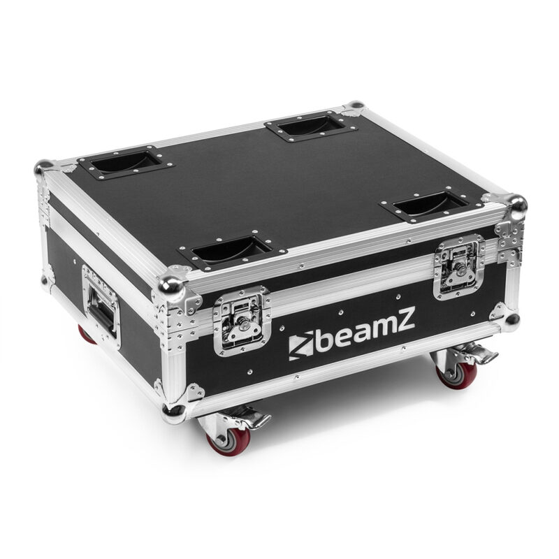 6x BeamZ BBB612 Wireless Battery Powered Uplighter Bars & Flightcase