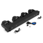 2x BeamZ Panther Quatro LED Moving Head Beam Bars with Flight Case