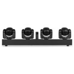 2x BeamZ Panther Quatro LED Moving Head Beam Bars with Flight Case