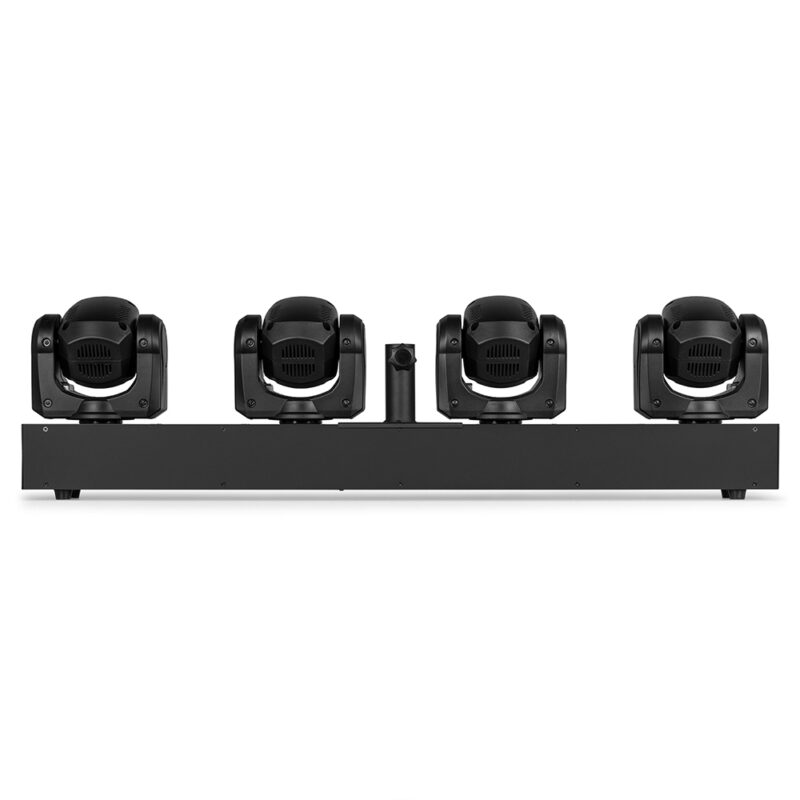 2x BeamZ Panther Quatro LED Moving Head Beam Bars with Flight Case