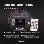 2x BeamZ Pro Helios Multifunctional Outdoor Wireless Battery Uplighters