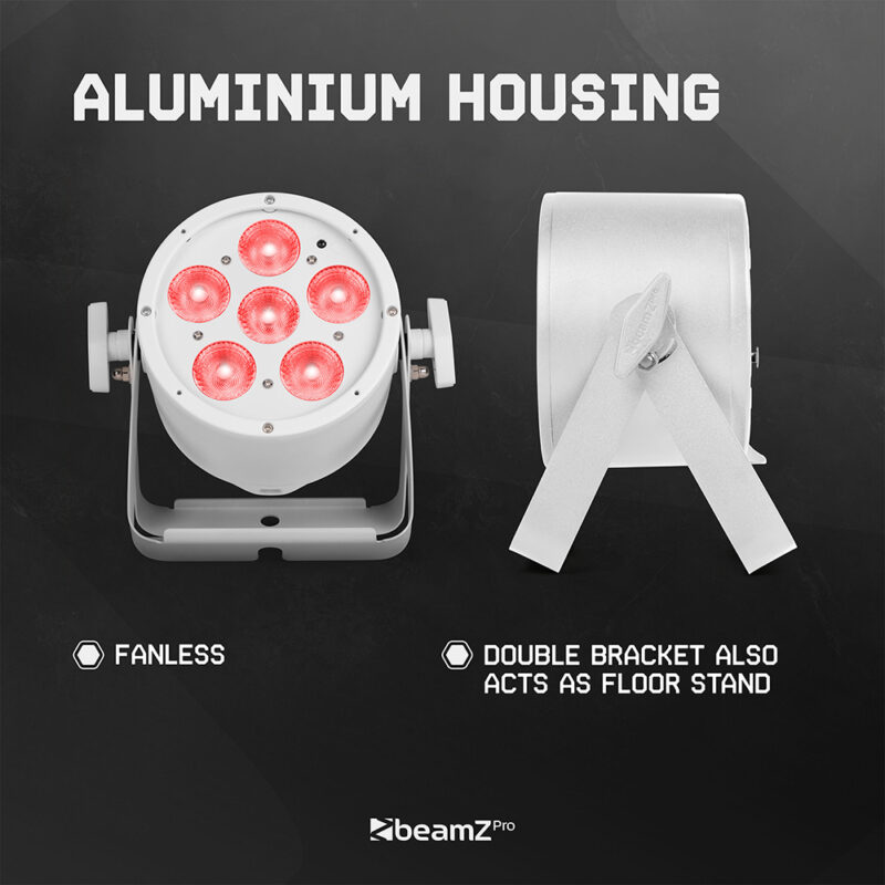 BeamZ ProPar BAC322W LED Par Can Light – 6x 10w White