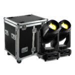 BeamZ Pro Nereid500 Outdoor Weatherproof Moving Head Pair with Foam Hard Case