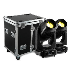 BeamZ Pro Nereid500 Outdoor Weatherproof Moving Head Pair with Foam Hard Case