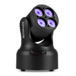 BeamZ NOVA420-BK Compact Moving Head Wash Light – 4x 20W LEDS