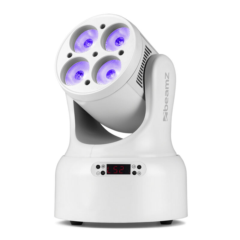 BeamZ NOVA420-WH Compact Moving Head Wash Light – 4x 20W LEDS