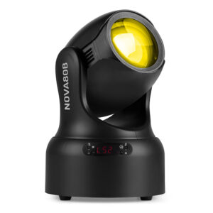 BeamZ NOVA80B-BK Compact Moving Head Beam Light – 80W LED