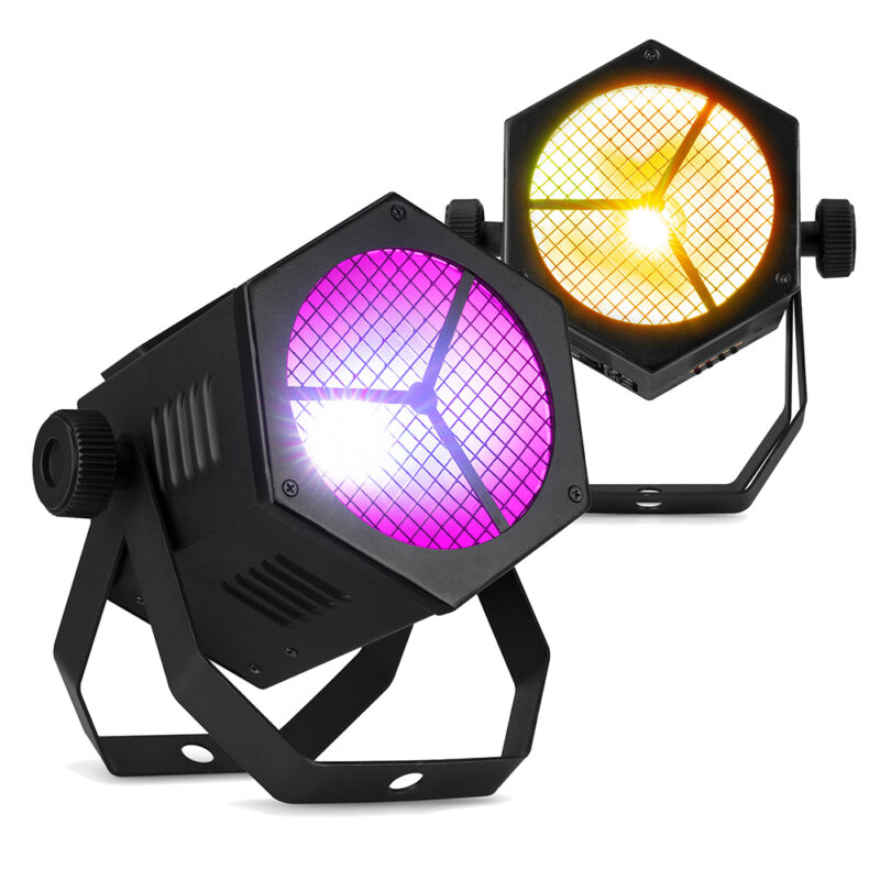 2x BeamZ RB40 Retro COB LED Par Can – 40W RGBW