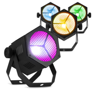 4x BeamZ RB40 Retro COB LED Par Can – 40W RGBW