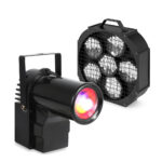 Fuzzix MBR60 LED Mirror Ball Panel Beam Reflector with PS10W Pin Spot