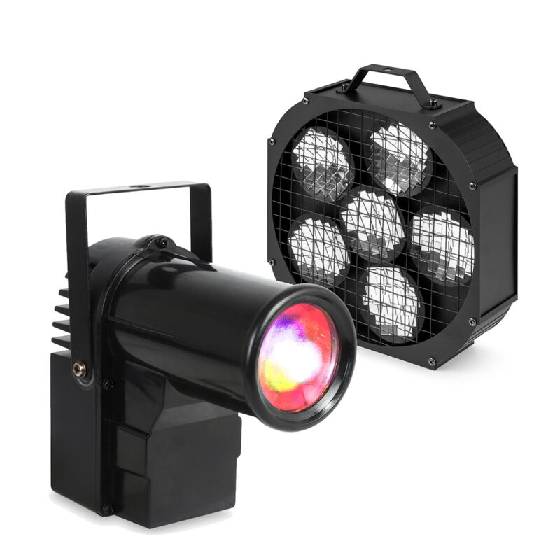 Fuzzix MBR60 LED Mirror Ball Panel Beam Reflector with PS10W Pin Spot