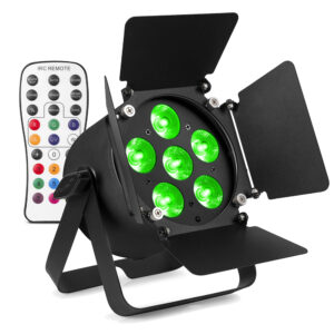 BeamZ Pro BAC320 Aluminium LED Par Can Light with Barn Door - 48W RGBW
