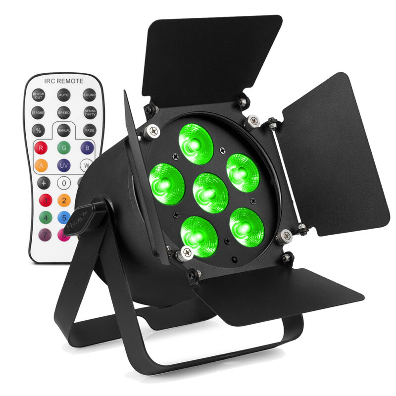 BeamZ Pro BAC320 Aluminium LED Par Can Light with Barn Door – 48W RGBW