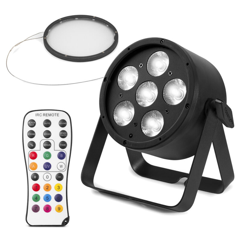 BeamZ Pro BAC324 Aluminium LED Par Can Light with 40° Filter – 60W RGBWA-UV