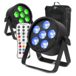 2x BeamZ Pro BAC320 Aluminium LED Par Can Light & Gearsak