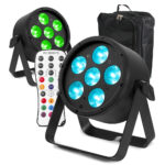 2x BeamZ Pro BAC322 Aluminium LED Par Can Light & Gearsak