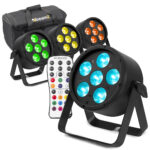 4x BeamZ Pro BAC322 Aluminium LED Par Can Light & AC-120 Soft Case