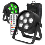 2x BeamZ Pro BAC324 Aluminium LED Par Can Light & Gearsak