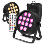 2x BeamZ Pro BAC334 Aluminium LED Par Can Light & Gearsak