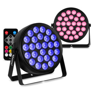 8x BeamZ BCC165 LED Flat Par Can Wash Light with AC-120 Soft Cases